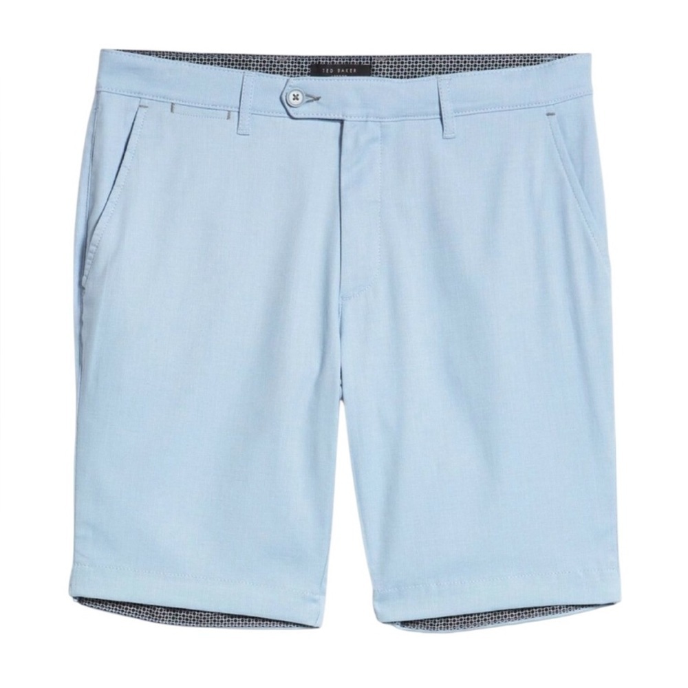 Ted Baker London Men’s Chino Shorts Size 38R Light Gray Blue excellent condition